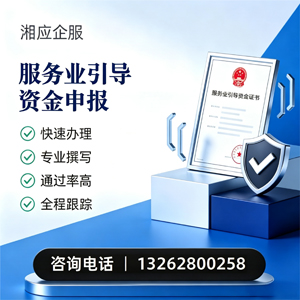 大庆服务业引导资金申报服务