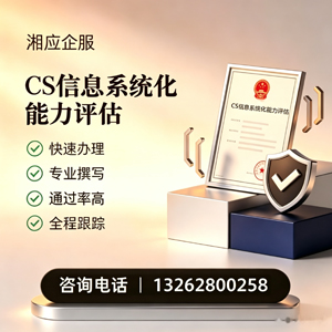 大庆CS信息系统化能力评估申报服务